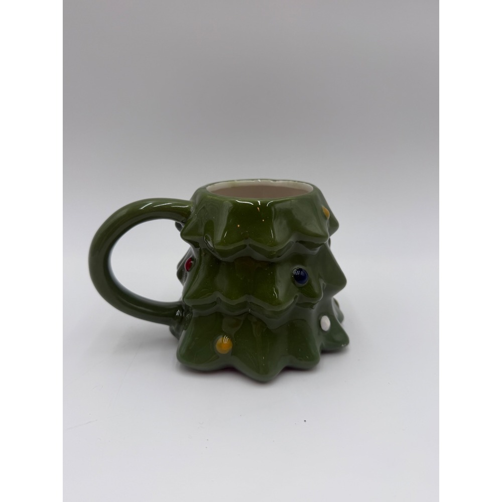 Wondershop Target Christmas Tree Mug Green Earthenware Holiday Coffee Cup